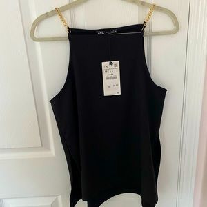 NWT Zara Gold Chain Tank